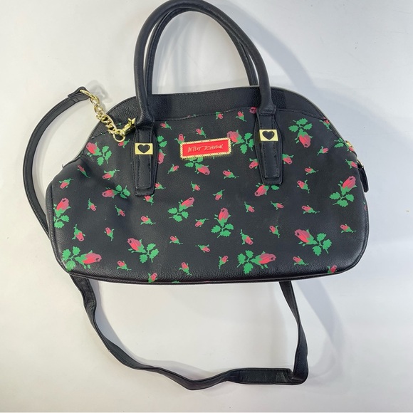 Betsey Johnson Handbags - Betsy Johnson Rose Floral Medium Shoulder Hand Bag